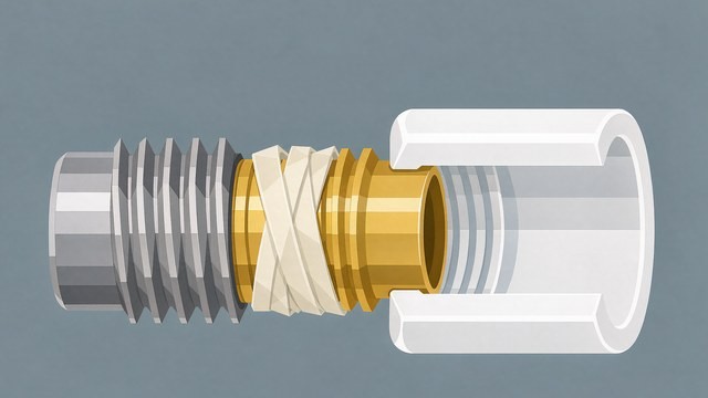 镀锌钢管与PPR管钢塑转换接头连接