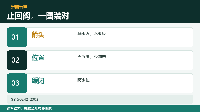 止回阀装反了,会有什么后果